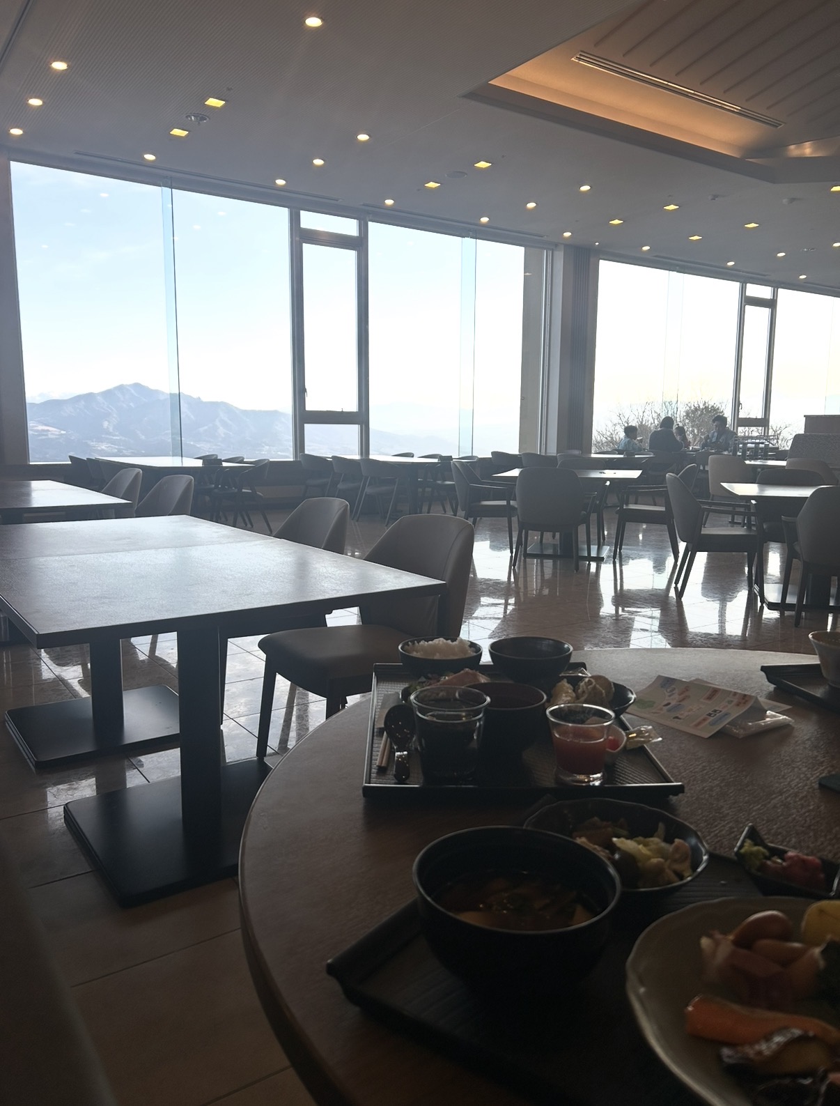 朝食会場からの景色