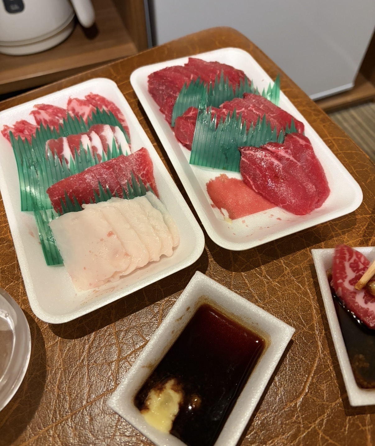 購入した馬刺し